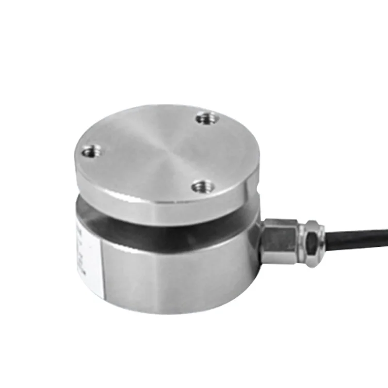 25mm High-Frequency Impact-Resistant Mini Load Cell | Heavy Duty Compression Sensor for Silo Hopper Cargo Industrial Machinery