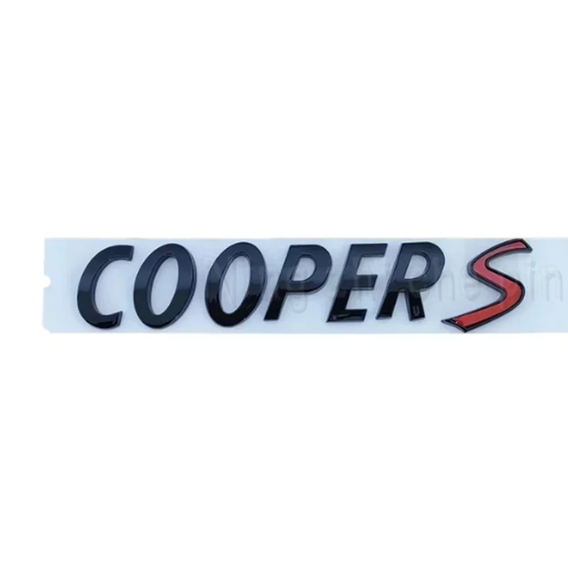 

3D ABS Black Chrome Car Letters Rear Trunk Logo Mini Cooper S Emblem Badge Sticker For Mini Cooper S R56 R53 R60 F56 Accessories
