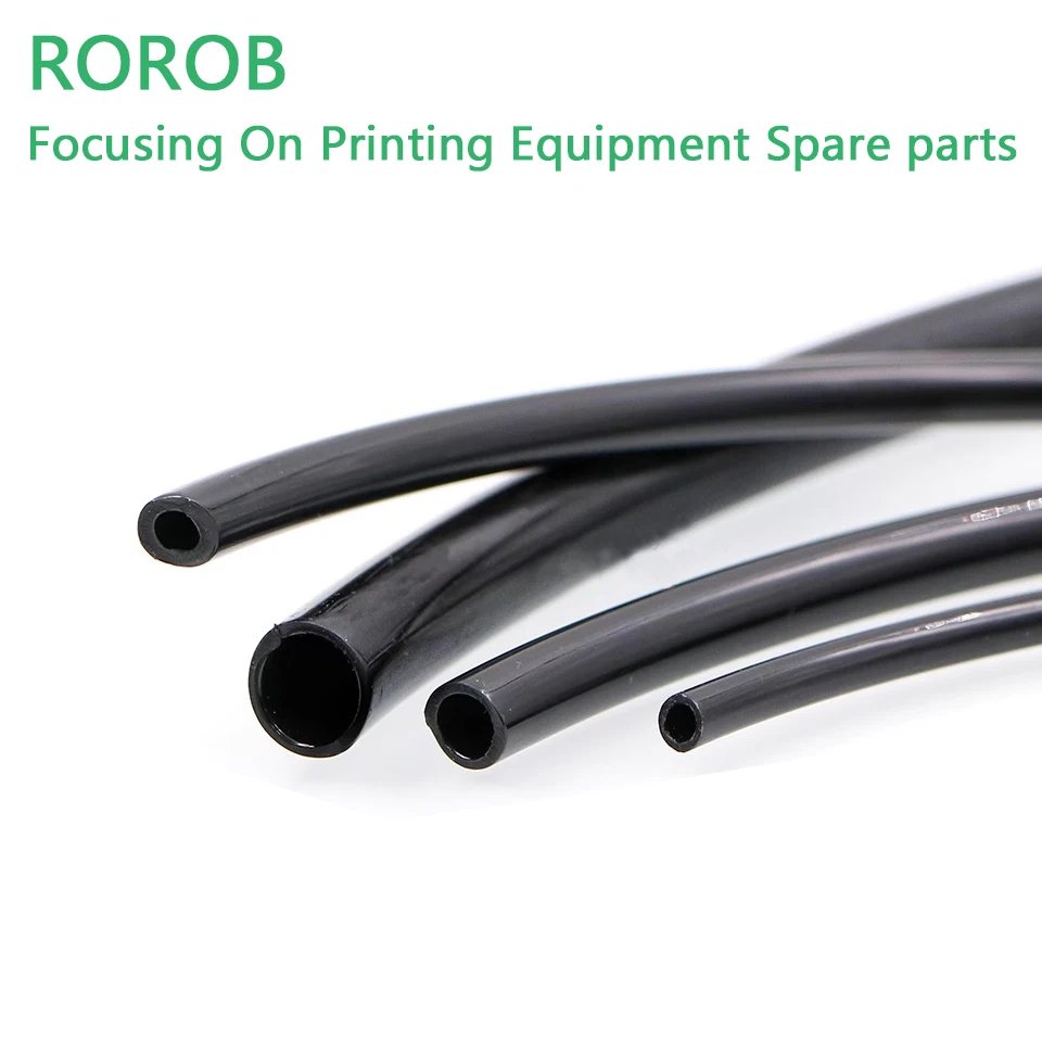 6mm 4mm Black Ink Tube 3mm Ink Pipe For Epson Ink Dampers UV Flatbed Printer For Roland Inkjet Tube For UV Ink Hose