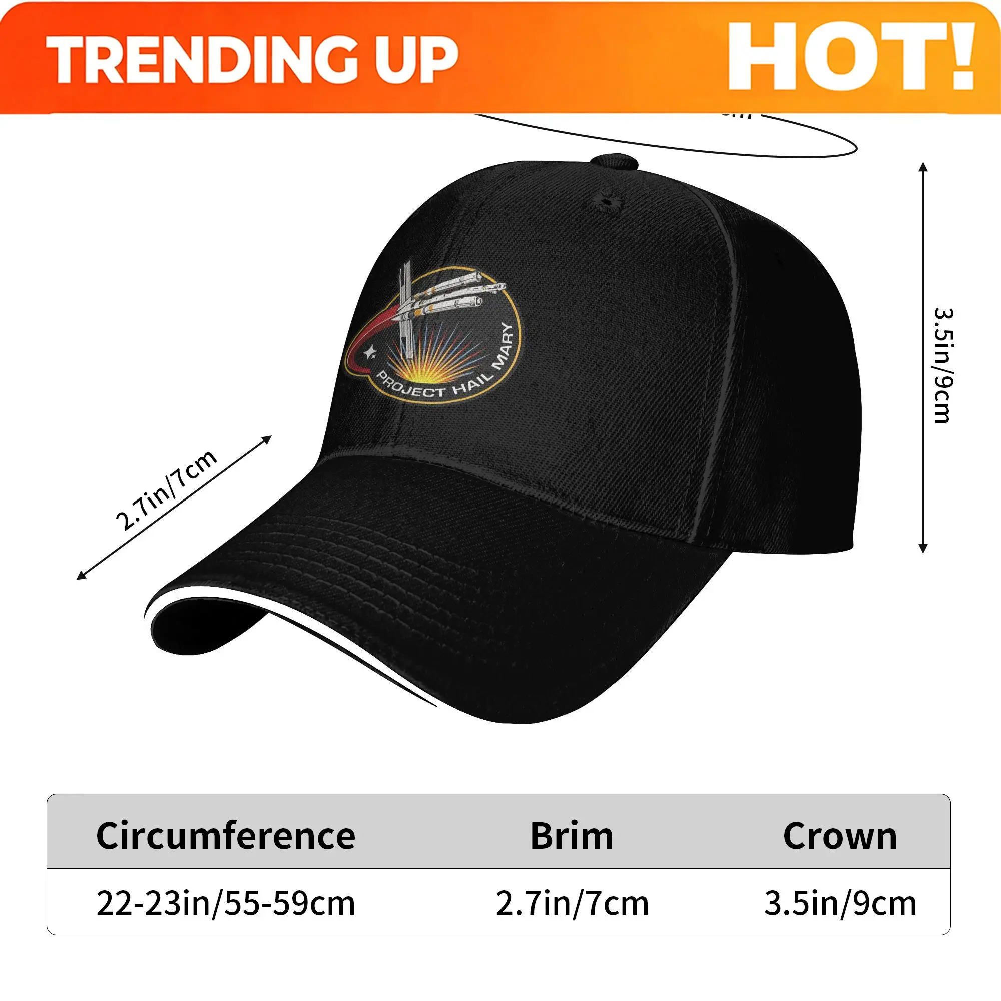 Project Hail Mary 2026 Baseball Cap  Casual Trucker Hat Summer Unisex Men Running Hippie Baseball Caps