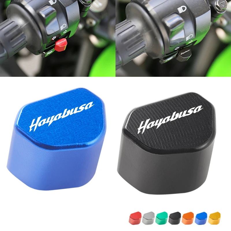 CNC الألومنيوم دراجة نارية التبديل زر بدوره إشارة التبديل مفتاح كاب ل هايابوسا GSX1300R GSX 1300R GSXR 1300 هايابوسا 2008-2025 #1