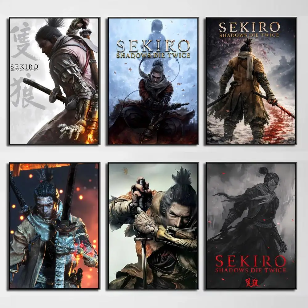 Dark Intense Video Game S-Sekiro Shadows Die Twice Poster Wall Decor for Young Collectors, Indoor and Outdoor Decor