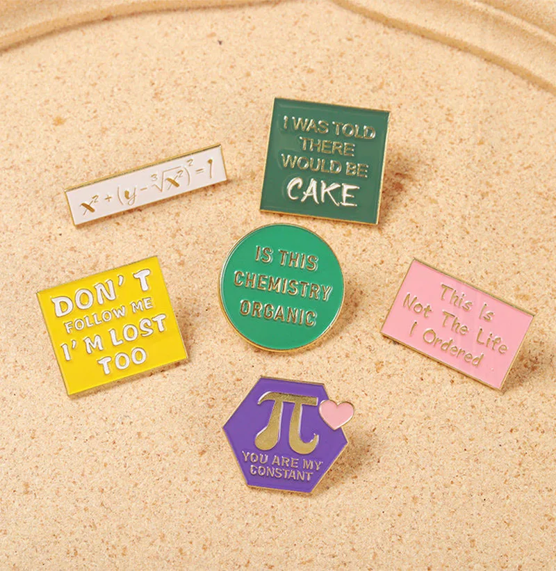 Chemical Science Lover Pines Bag Hat Lapel Pins Badge Jewelry Funny Quote Enamel  Pins Social Anxiety Introvert