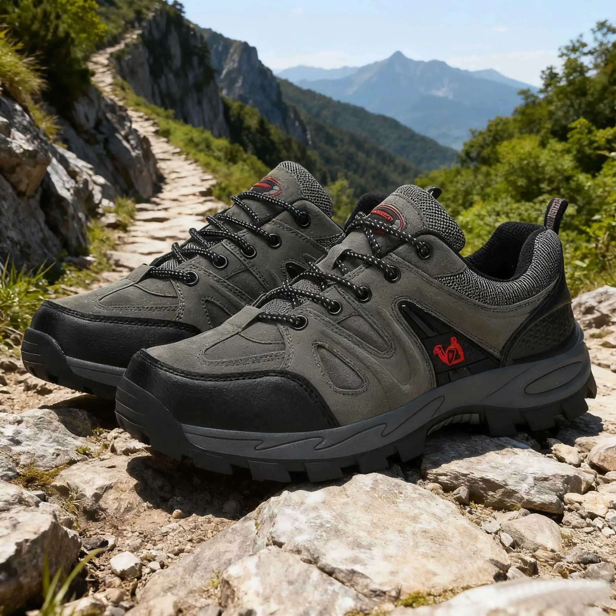 

Paul Mountaineering Shoes Men's Outdoor Waterproof Mountaineering Cross-country Charge Sports Camping Shoes