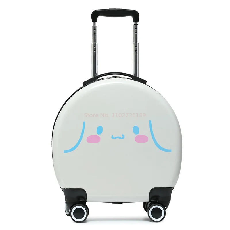 Sanrio Kuromi Luggage Suitcase Anime Cute Travel Bag Portable Aircraft Trolley Case Box Rolling Cinnamorol Festival Gift Toy