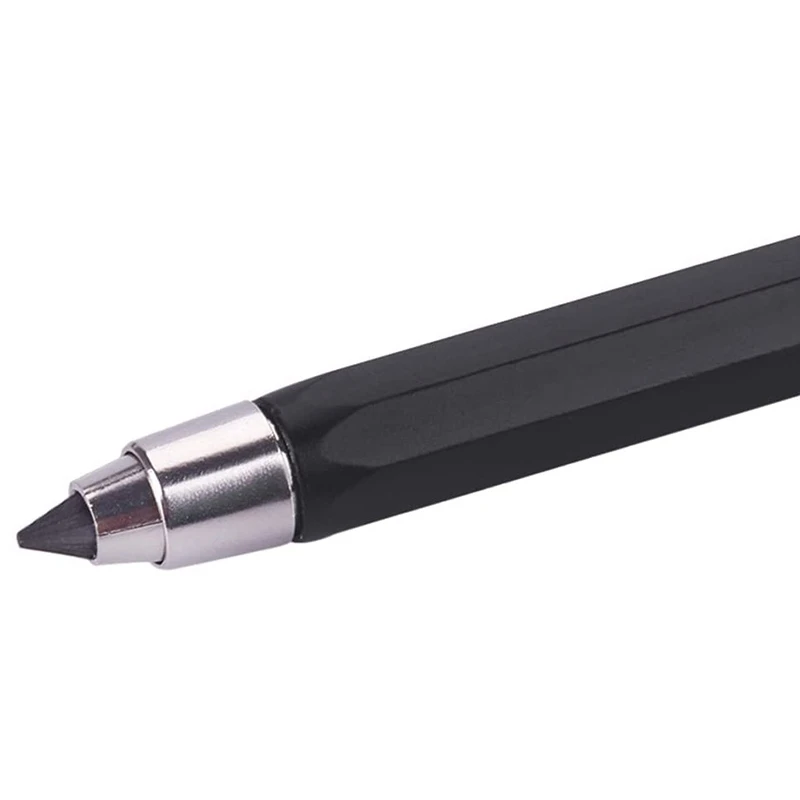 5.6MM Lead Holder Metal Automatic Mechanical  Pencil With Sharpener, 1Pcs Clutch Charcoal Pencil (Random Color)