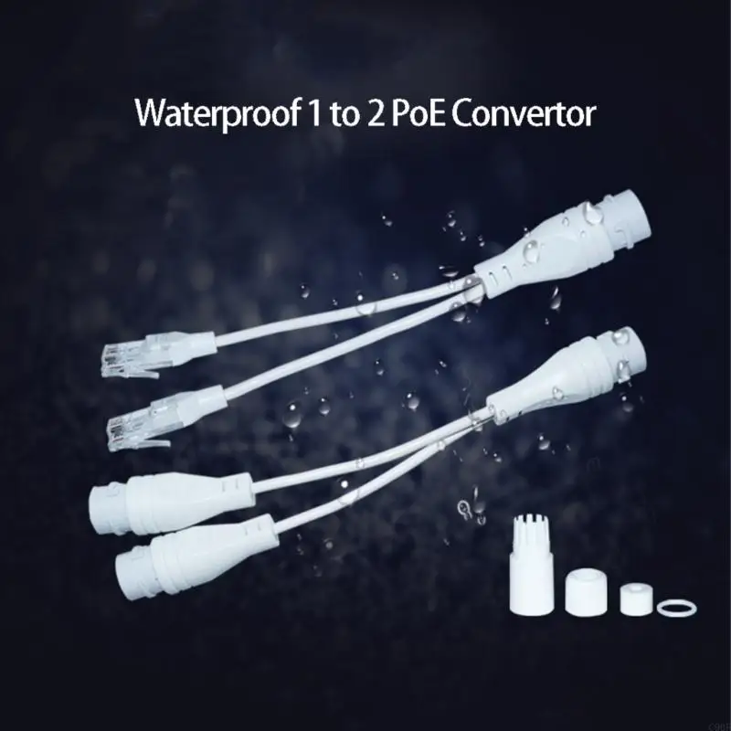 C90F POE Splitter POE Switches POE Cable Adapter Power Supply Cable Monitoring System RJ45 Connector Splitter Accessories