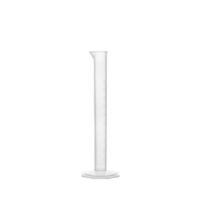 Plastic Measuring Cylinder Laboratory Test Graduated Liquid Trial Tube Jar Tool New 10/25/50/100/250/500/1000ML