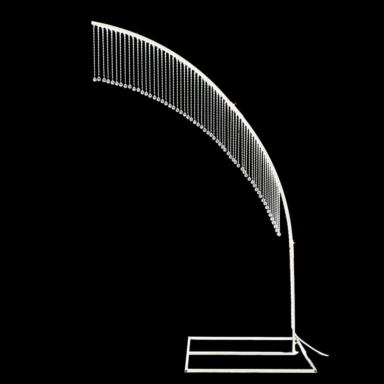 Wedding crystal lamp road guide shelf props wrought iron acrylic crystal bead curtain road guide Korean wedding hall layout