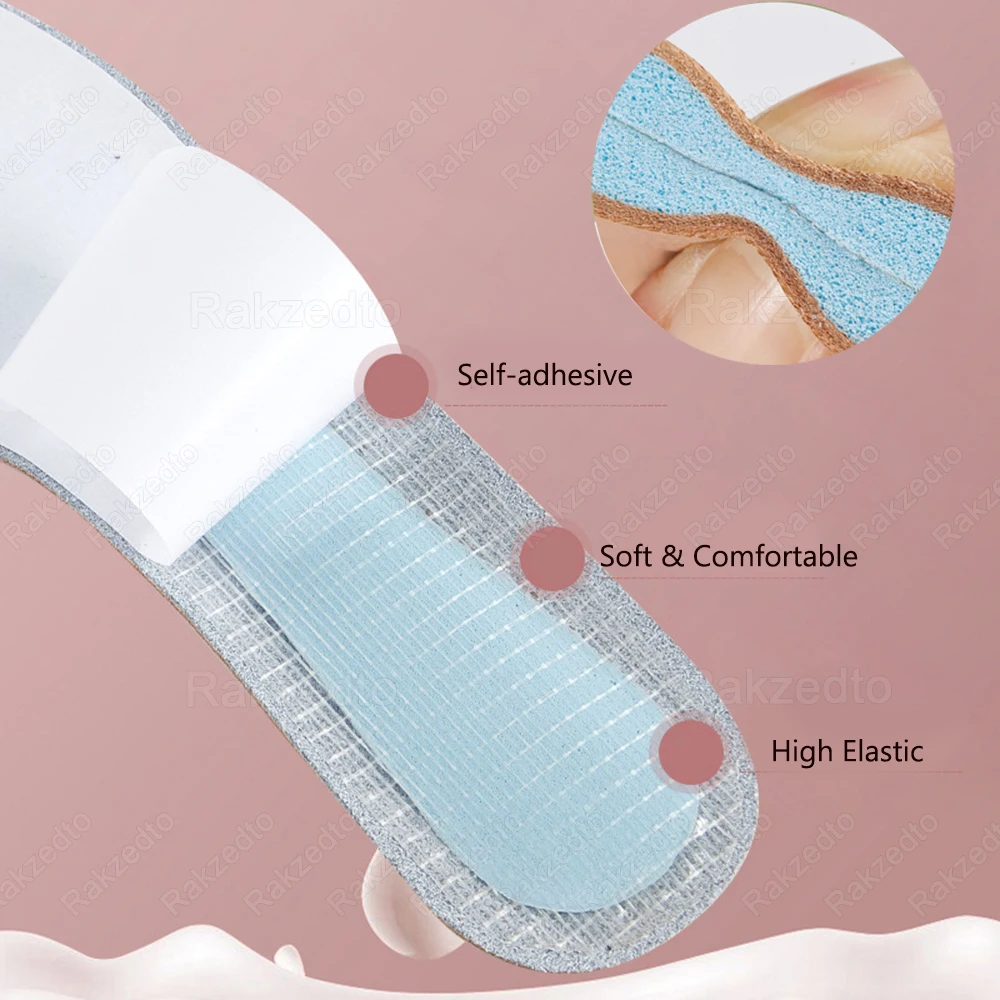 Palmilhas de couro para sapatos mulher palmilhas de látex macio absorvente de choque para sandálias de salto alto inserção auto-adesivo antiderrapante sapato almofada