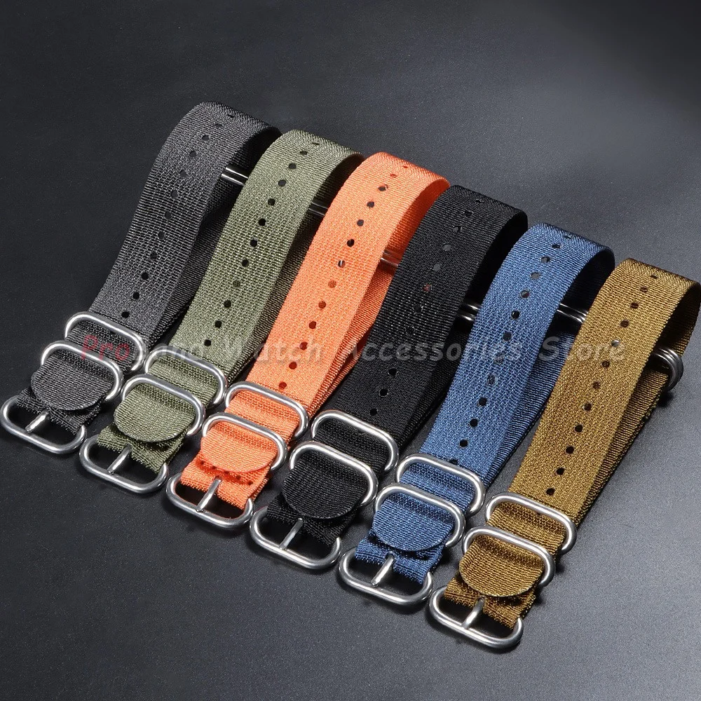 Watch Strap Nylon Silver Black - Men Accessories Ring And Bracelet recension och pris