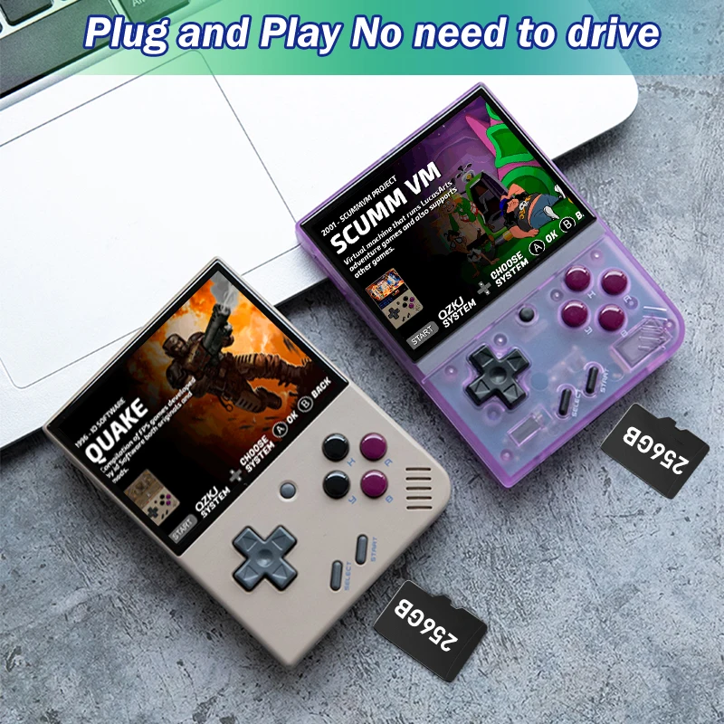 Tarjeta de sistema Miyoo Mini de 256GB, más nueva versión, más de 16000 juegos, más de 50 emuladores, tarjeta de sistema personalizada e optimizada para Miyoo mini Plus