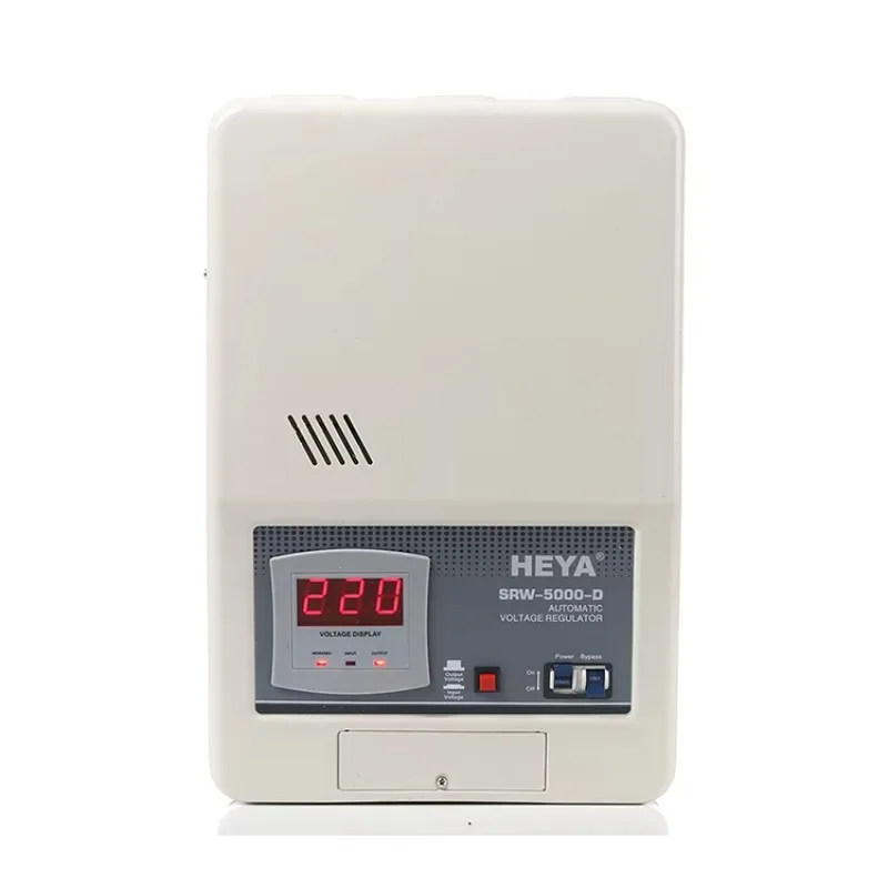 หม้อแปลงไฟฟ้าแบบทอรอยด์ 5KVA เฟสเดียว 220V 50Hz 60Hz พร้อมระบบควบคุมแรงดันไฟฟ้าอัตโนมัติแบบดิจิตอลติดผนัง AVR
