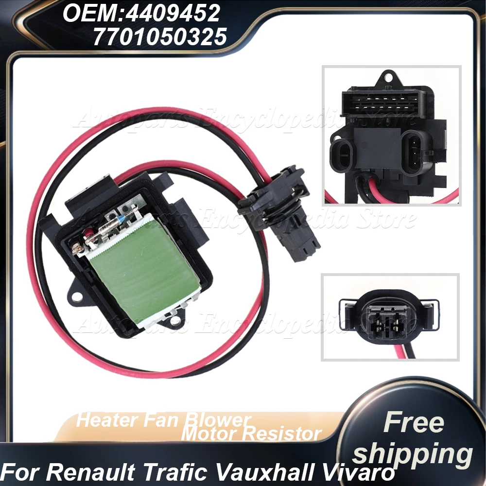 

7701050325 4409452 Новый резистор вентилятора отопителя 91158691 для Renault Trafic Vauxhall Vivaro 7701046941