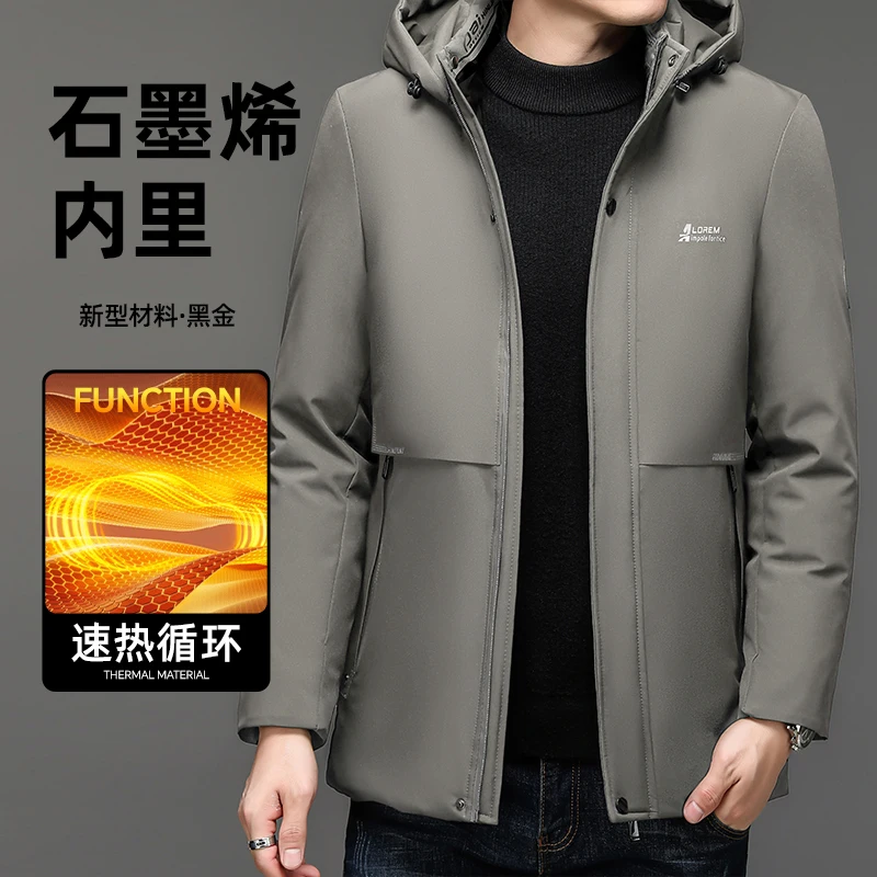 

Men's Winter Jacket Fleece Linning Outdoor Parka Hooded Cotton Padded Quilted Jacket Harajuku Fashion Oversize Streetwear