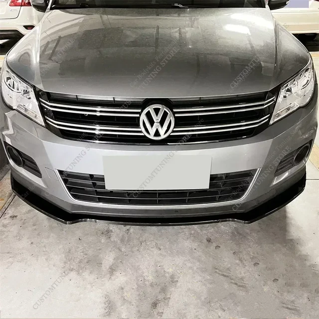 Für volkswagen tiguan mk1 3pcs auto front stoßstange lippen spoiler  splitter diffusor tiguan 5n tsi tdi basic 2011-2015 bodykit tuning -  AliExpress