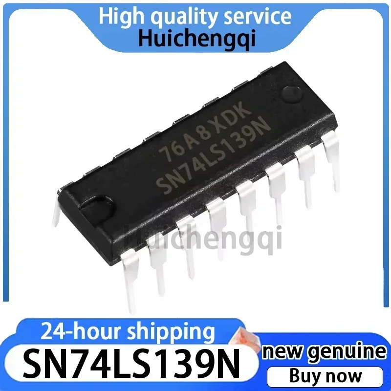 10PCS  SN74LS139N 74LS139 HD74LS139P Inline DIP16 New Multiplexer in Stock