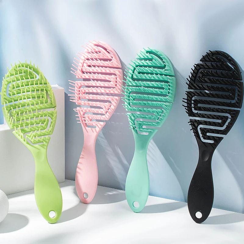 Youpin Scalp Massage Comb Wet and Dry Hair Curling Comb Salon Hair Styling Tools Comb Detangling 5colors High Quality