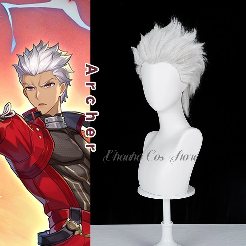 Archer Cosplay Honkai: Star Rail Fate Stay Night ssiUnifom Vintage Trench Coat Gótico Masculino Terno Vermelho Ternos de RPG