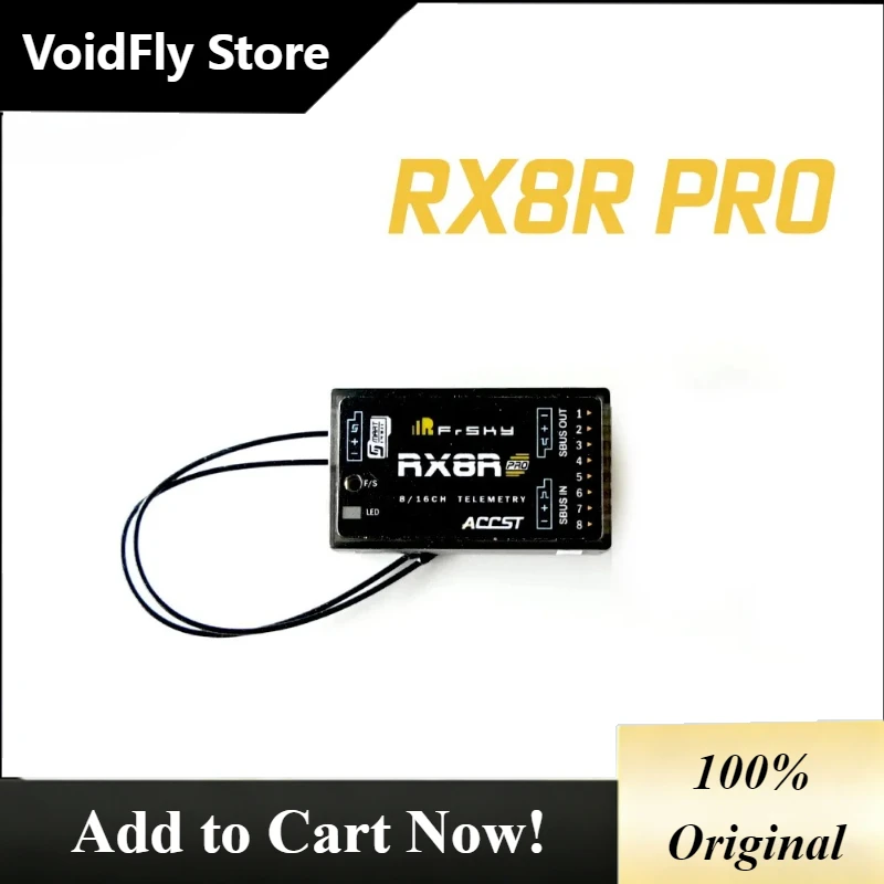 VoidFly1pcs FrSky RX8R PRO Receiver Including Redundancy 2.4G ACC 8/16CH SBUS Telemetry Receiver