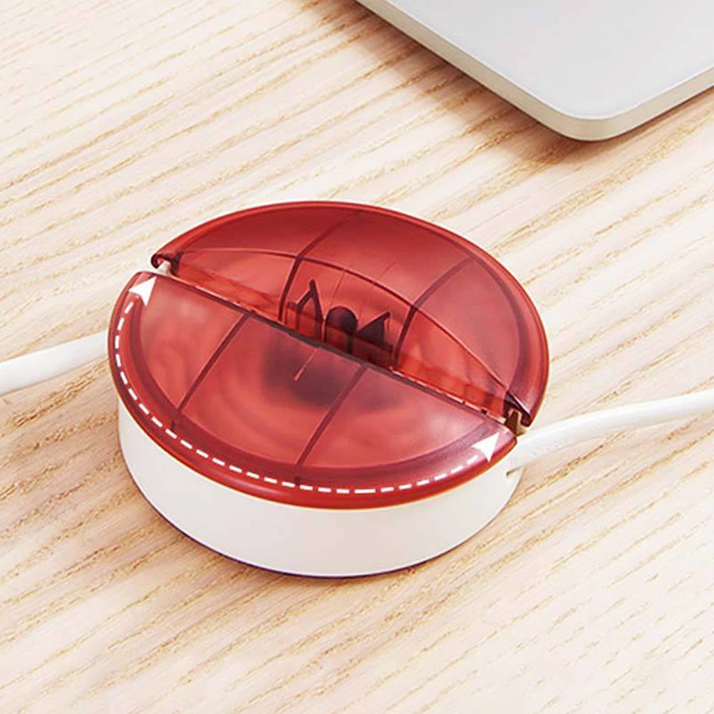 

4 Pcs Cable Organizer Desktop Wire Management Winder Case Data Cord Storage Solution Cable Manager