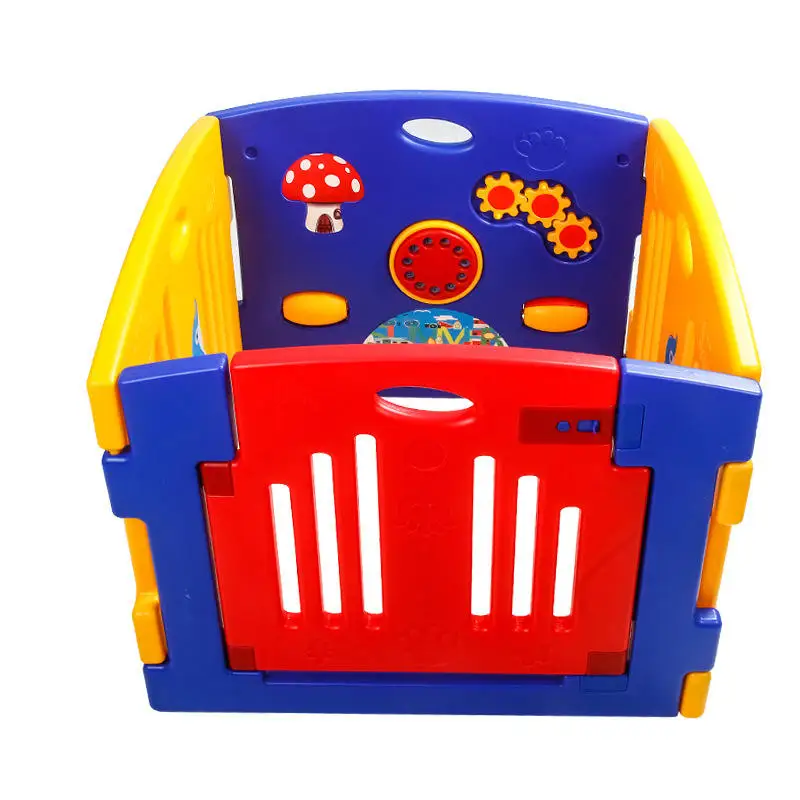 

Красочный мягкий игровой набор Aolan, быстрая сборка, складной пластиковый детский забор, манеж с детской площадкой