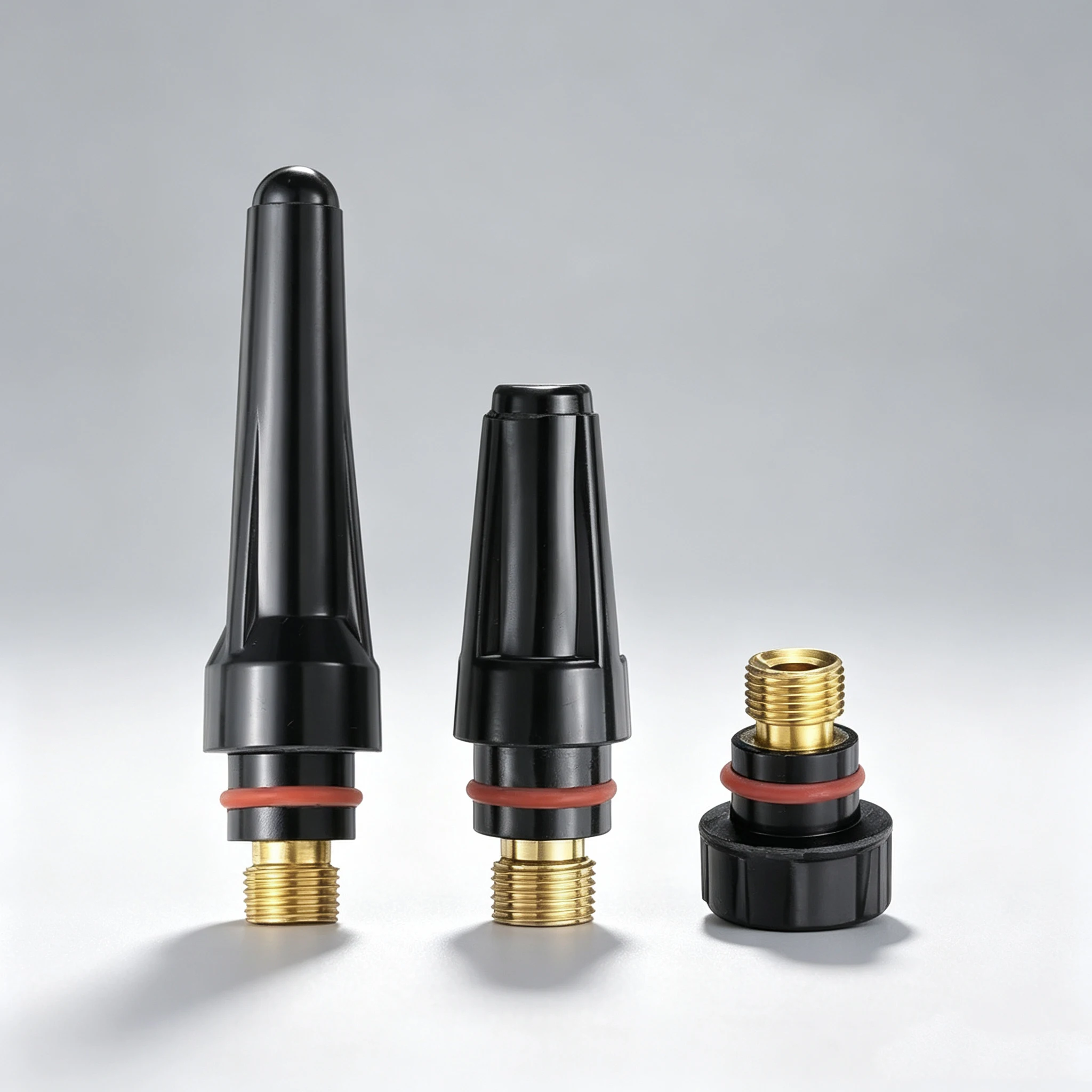 3Pcs TIG Welding Torch Back Cap 57Y02 57Y03 57Y04 Replacement Parts Fit WP-17 WP-18 WP-26 TIG Torch Accessories