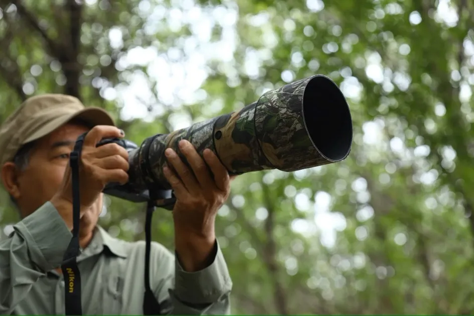 ROLANPRO Objektivmantel für Nikon Z 180–600 mm F/5,6–6,3 VR, wasserdichte Schutzhülle, Tarnung, Regenschutz, Z180–600 Pistolenhülse – Detail 10