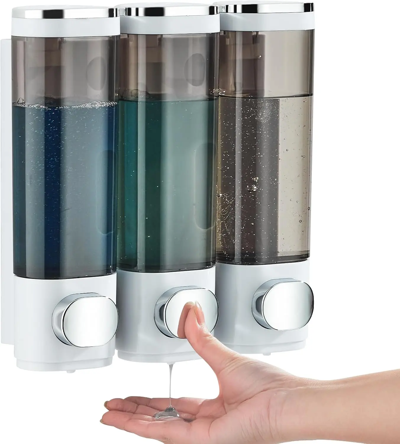 Non-punching Wall-mounted Manual Soap Dispenser Press Bottle Hotel Shampoo and Body Wash Box