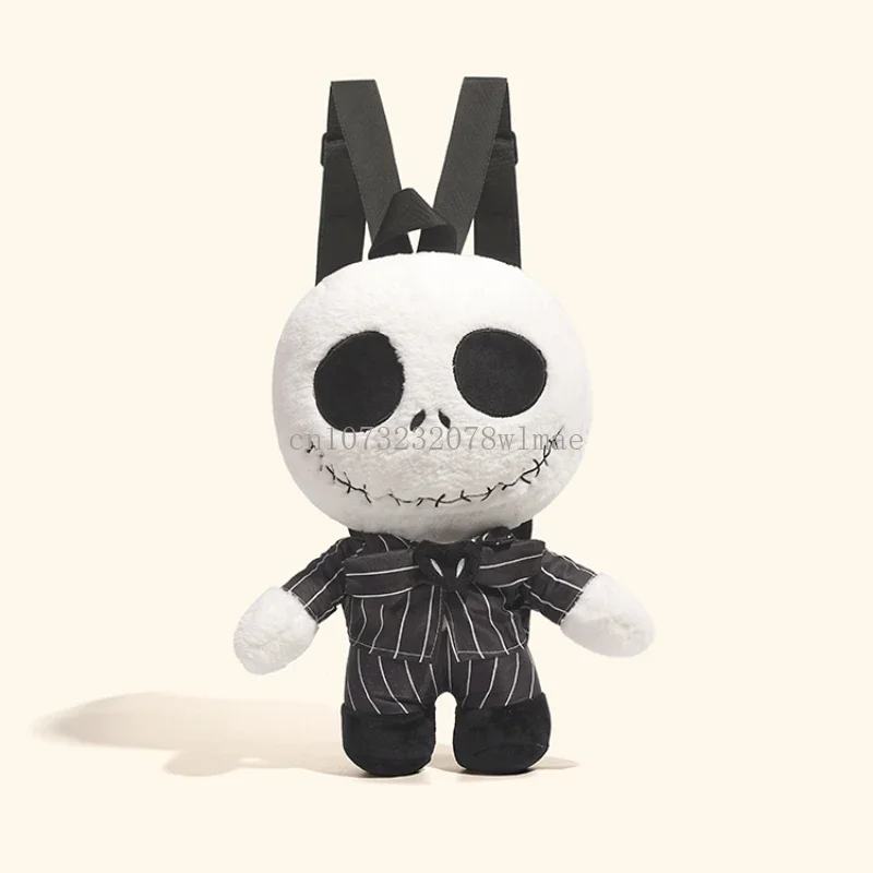 

2024 Halloween Jack Skellington Plush Backpack The Nightmare Before Christmas Cute Anime Figure Bags Birthday Gift for Kids