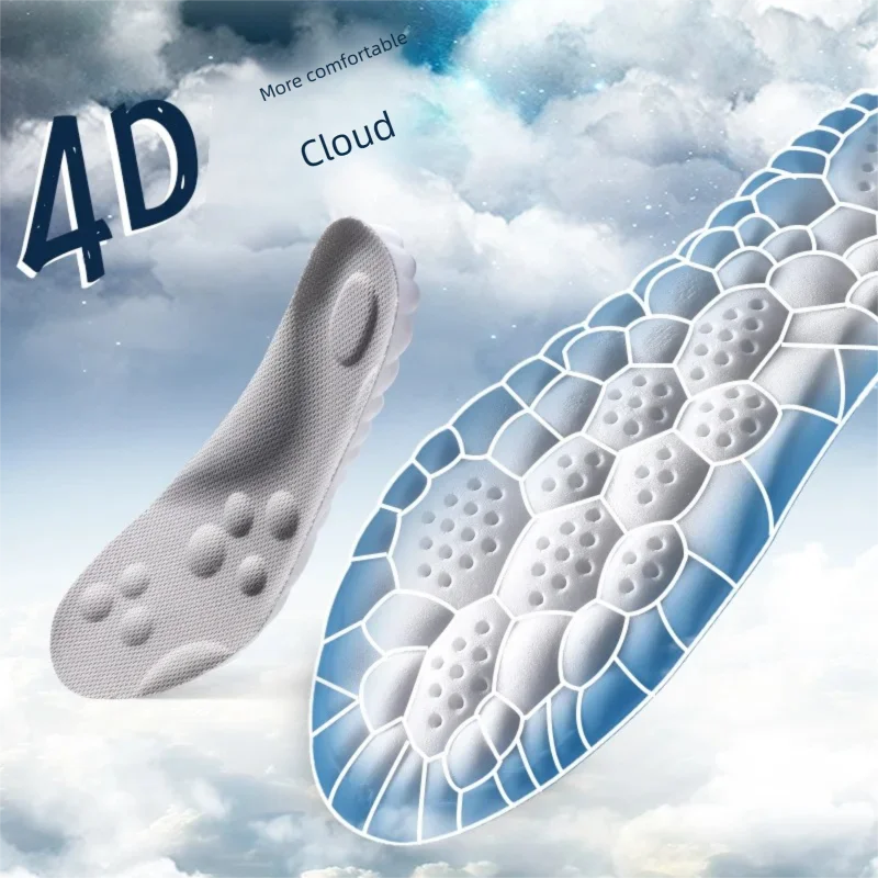 IFITNA 2 Paar Superweiche Sport-Einlegesohlen 4D Cloud Memory Foam Orthopädische Atmungsaktive Stoßdämpfende Einlage Anti-Ermüdung – Detail 6