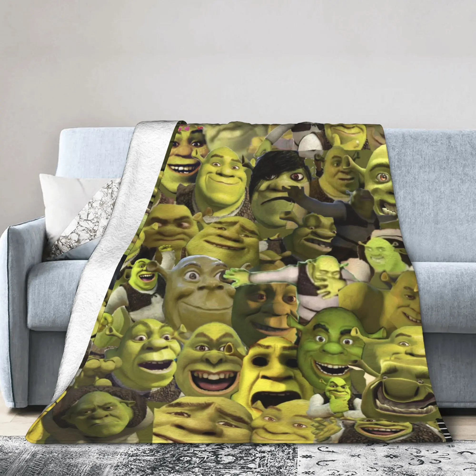 بطانية ميمي مخملية للخريف/الشتاء متعددة الوظائف خفيفة الوزن للسرير لحاف خارجي #1