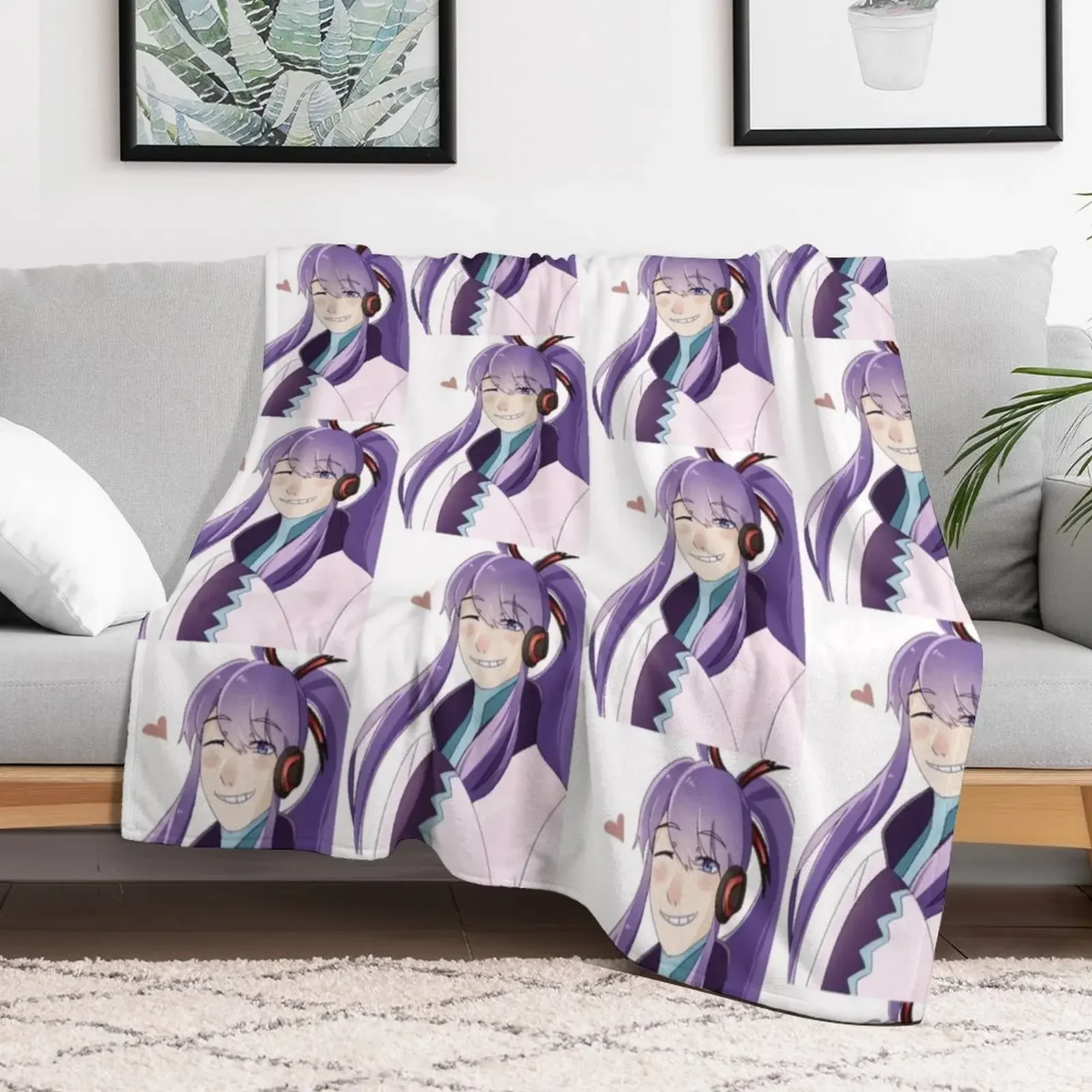 Gakupo Kamui - Vocaloid Throw Blanket heavy to sleep Vintage Soft Weighted Blankets