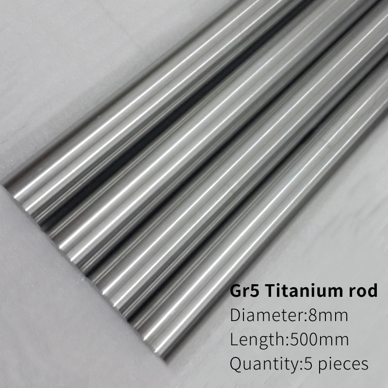 Gr5 Titanium Alloy Round Bar, Medical Titanium Bar, 5PCs, Ex-factory Price, 5PCs