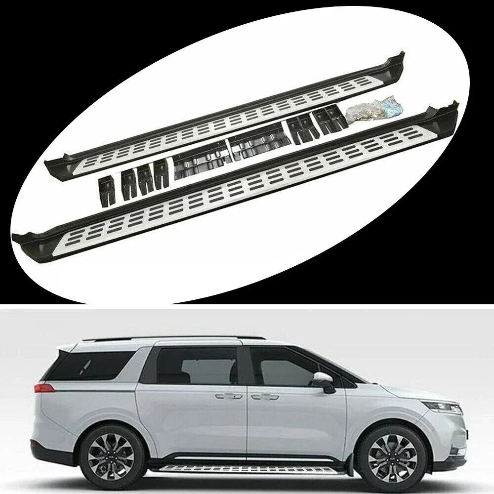 Car parts 2pcs Running Boards Side Step fit for Kia Sedona Carnival KA4 2021-2025 Nerf Bar