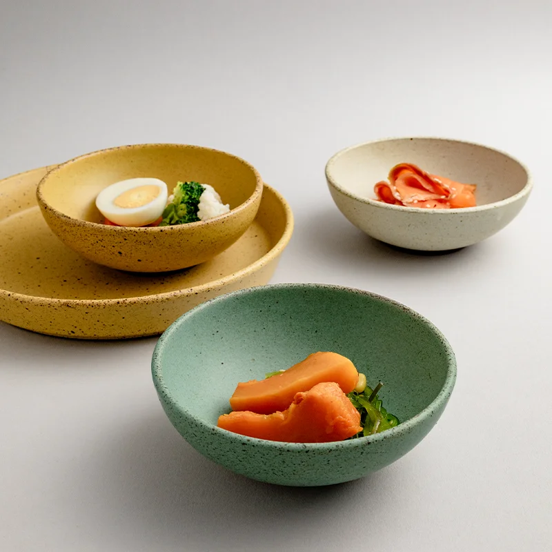 

Vivian's Cerc Bowl Creative Multi-color High Temperature Resistant Rice Bowl Japanese Sle Home Use Dining Utensils