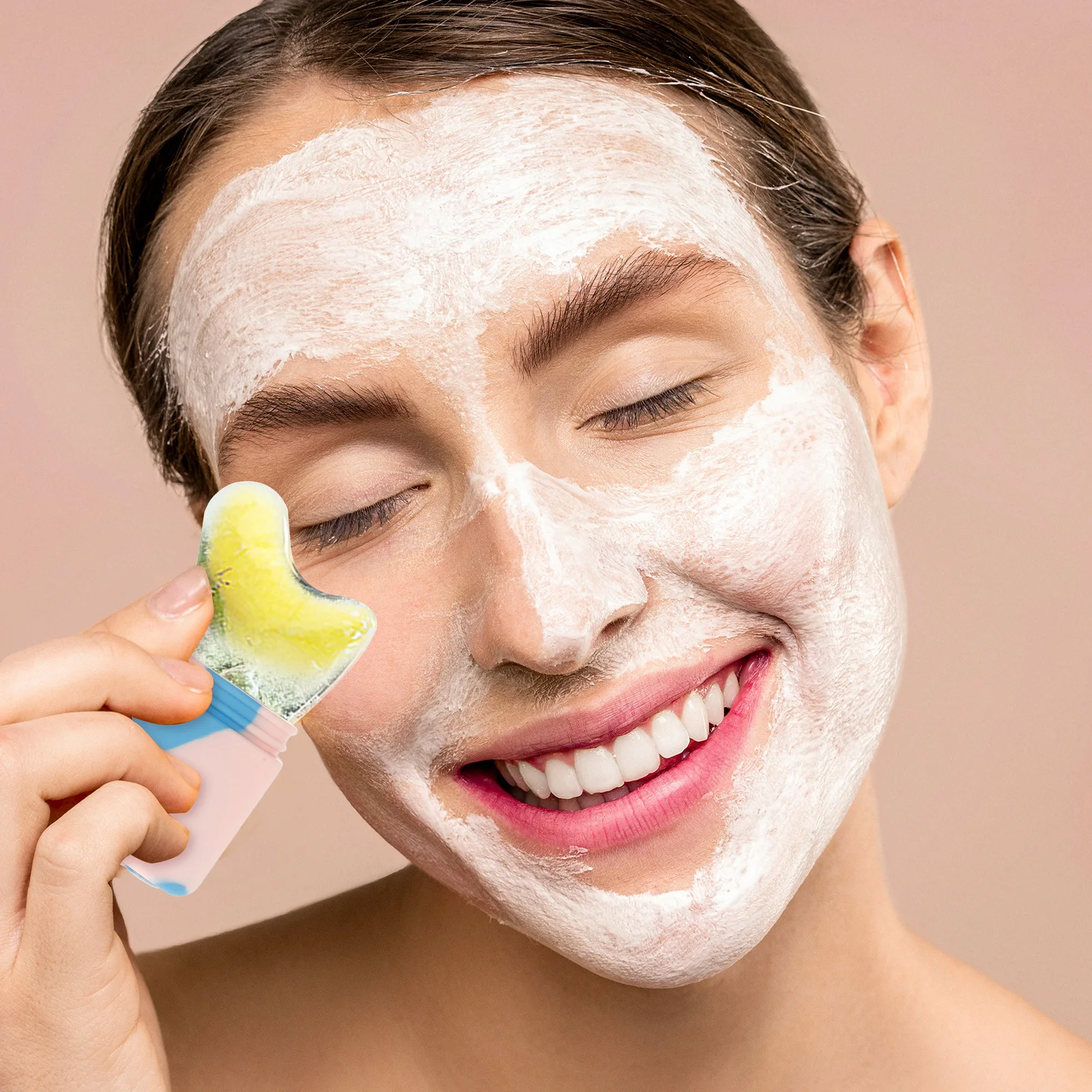 

Silicone Face Portable Facial Massager Care Tool Eye Puffiness Relief Face Massage Roller