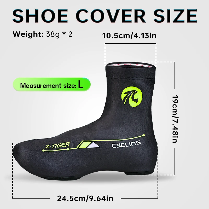 X-TIGER Cycling Shoe Cover Winter Thermal Fleece MTB Bicycle Overshoes Women Men Road Racing Bike Shoes Cover