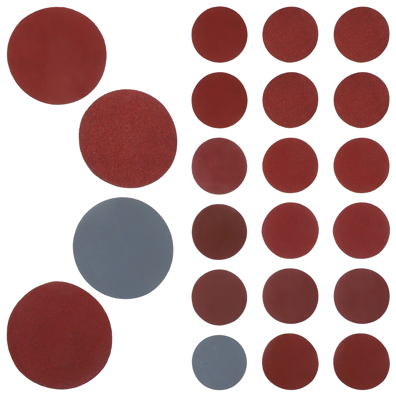 

100pcs 3 Inch Flocked S paper Sheets Self Adhesive Backed S Discs Reusable High Density Coating Removal Repair