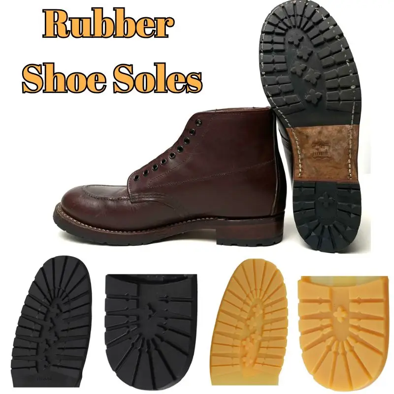 

Thicken Rubber Outsole Sticker For Men Leather Business Shoes Black Yellow Heel Sole Shoe Repairing Anti-slip Shoe Sole Pad DIY