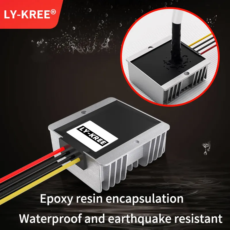 Step Down Module， DC-DC， 60V，72V，80V，100V，110V to 24V Transformer Power Module， Converter，Vehicle Voltage Regulator 20A