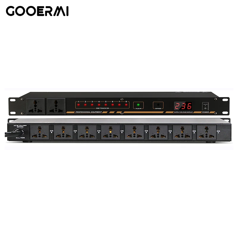 Outlet Power Sequencer Conditioner Power Supply Controller Regulator Voltage Readout/Surge Protector/For Home Theate