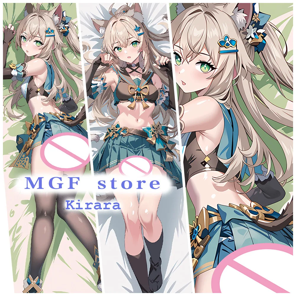 

Наволочка для подушки Kirara наволочка с аниме Genshin Impact Dakimakura Hing Body, 2-сторонняя наволочка для подушки с принтом Otaku, подарки