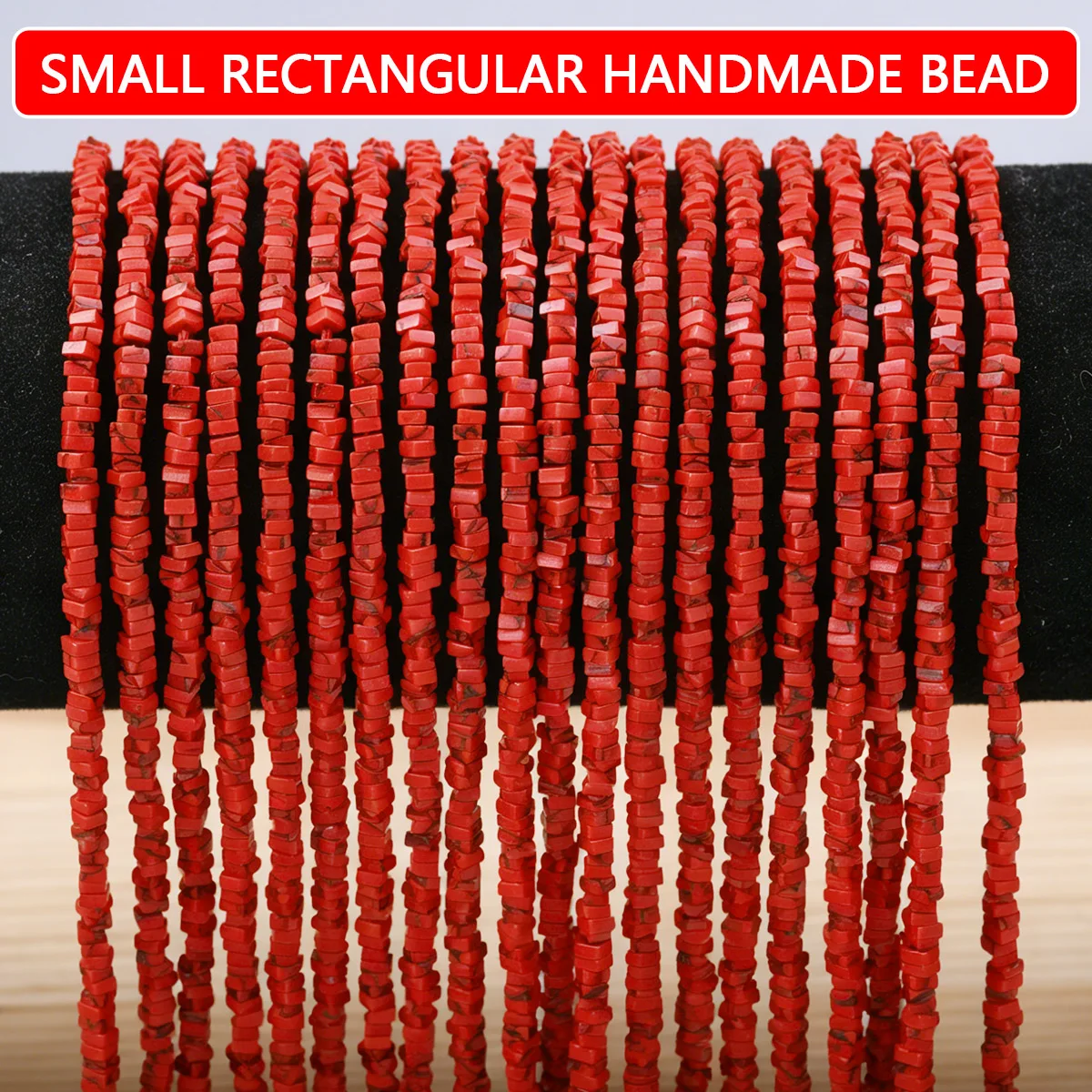 

1x2mm110Pcs Red Imperial Jasper Cube Natural Stone Loose Beads For Jewelry Making Bracelet Necklace Keychain DIY Accessories