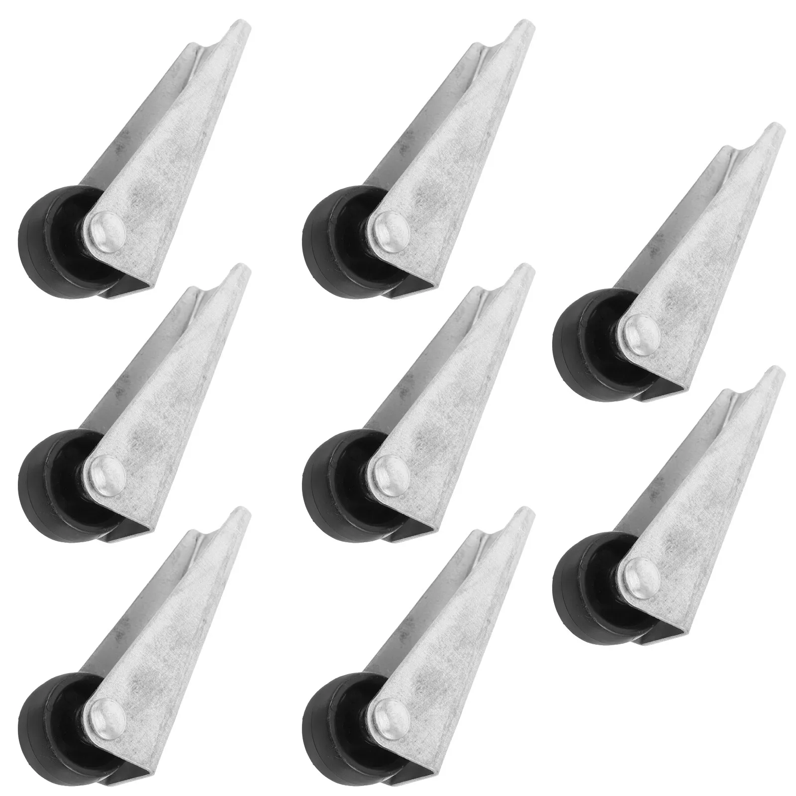 8Pcs Heavy Duty Barn Door Roller Wheels Small Door Support Rollers Non-Slip Bottom Pulley Casters Anti-Sag Sliding Doors Wooden