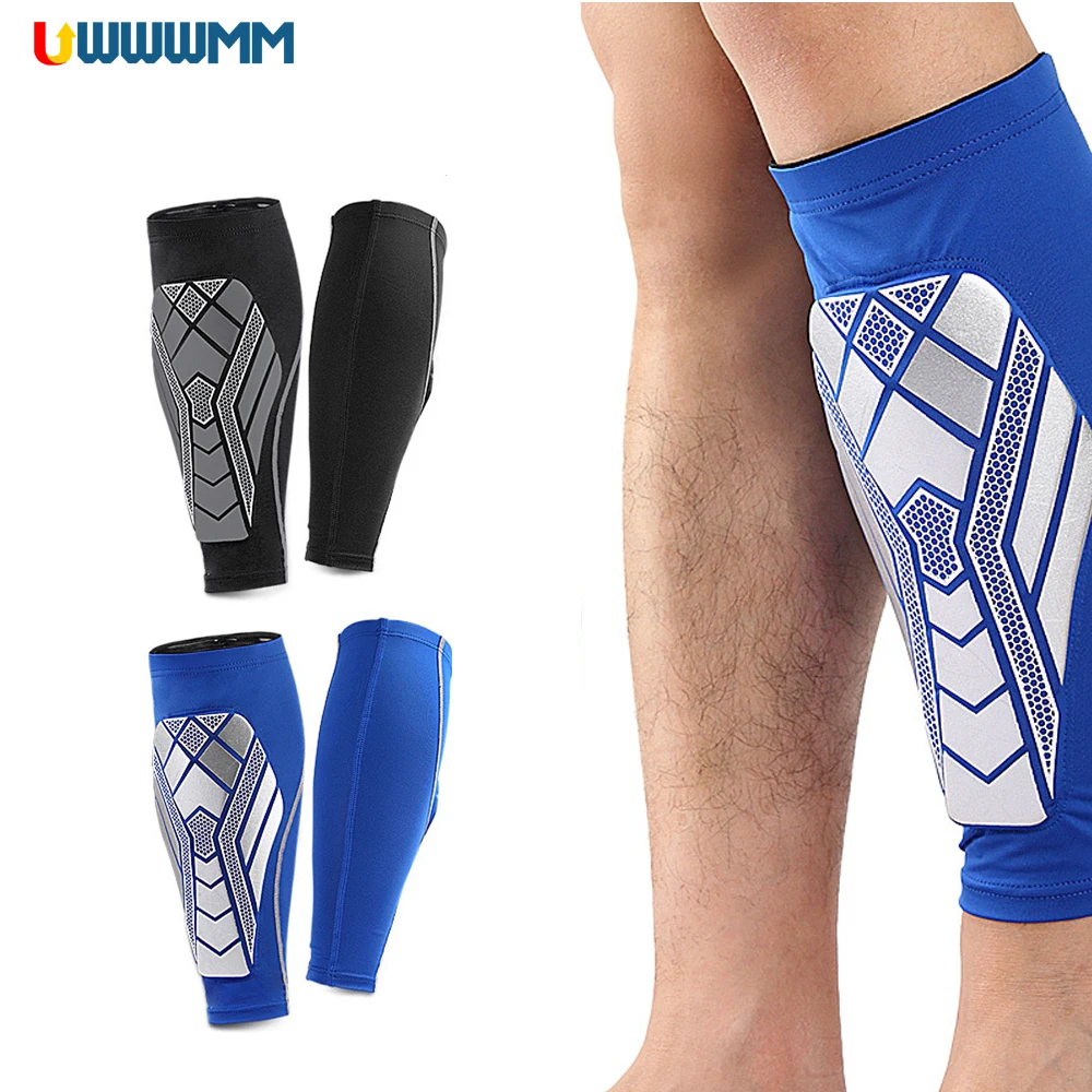 

1Pair Calf Compression Sleeves with EVA Pad Leg Support for Shin Splints Footless Compression Socks Lower Leg Compression Wrap