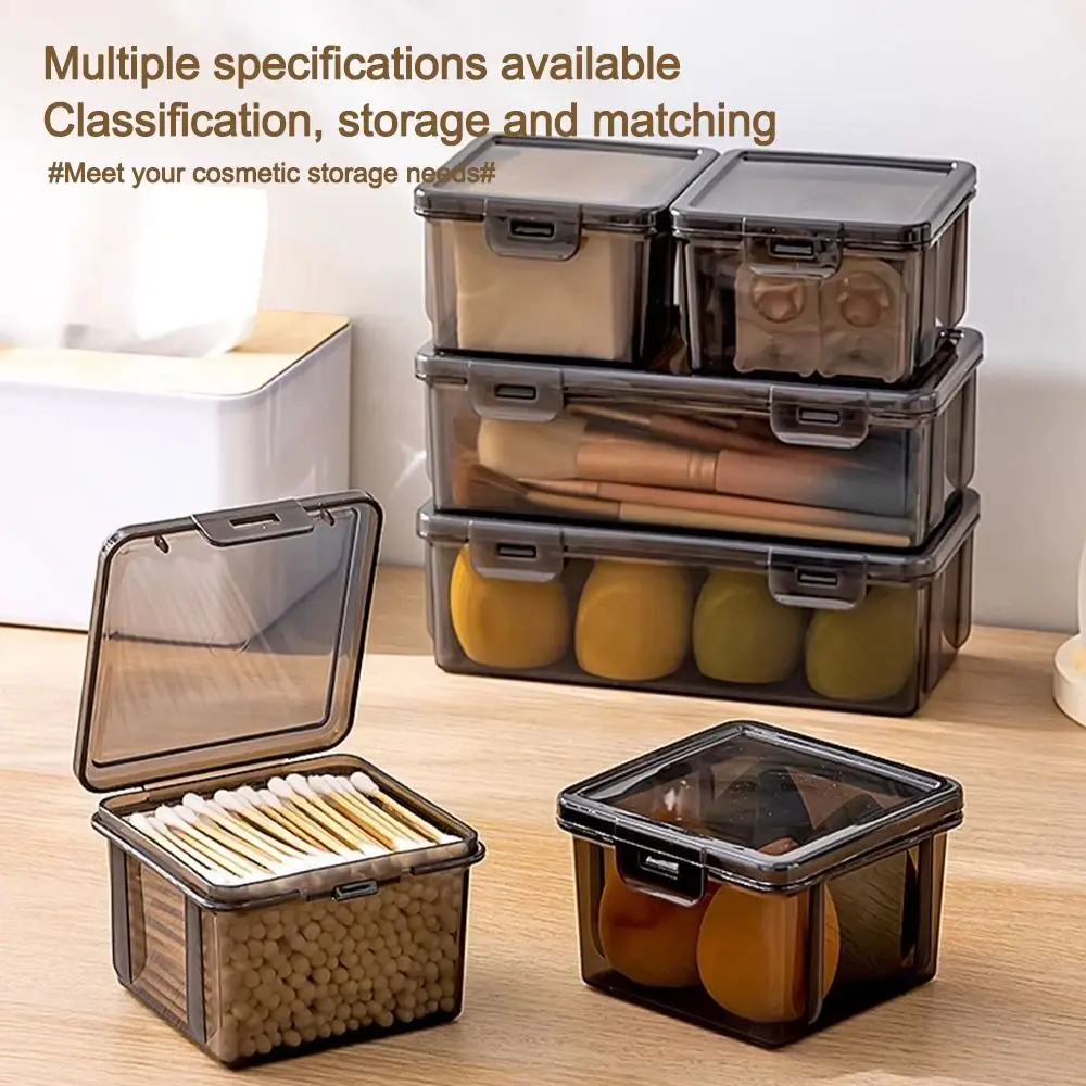 

Rectangular Storage Box Dust-proof Small Card Holder Cards Box Jewelry Container Desktop Organizer for Storing Jewelry