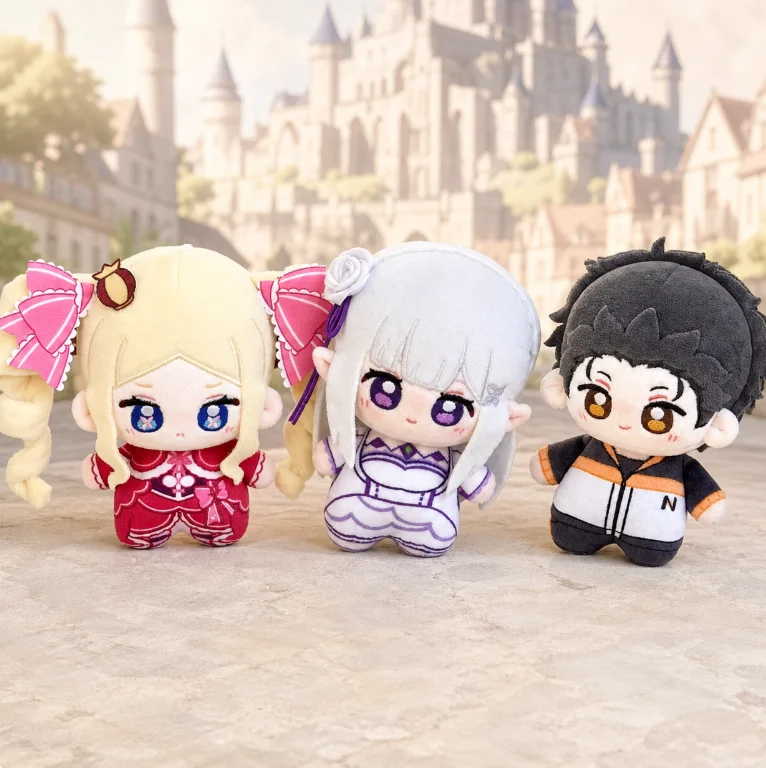 Emilia Re Zero Starting Life in Another World 10cm Cartoon Pendant Bag Charms Key Ring Collection Keychain Stuffed Plush Gift