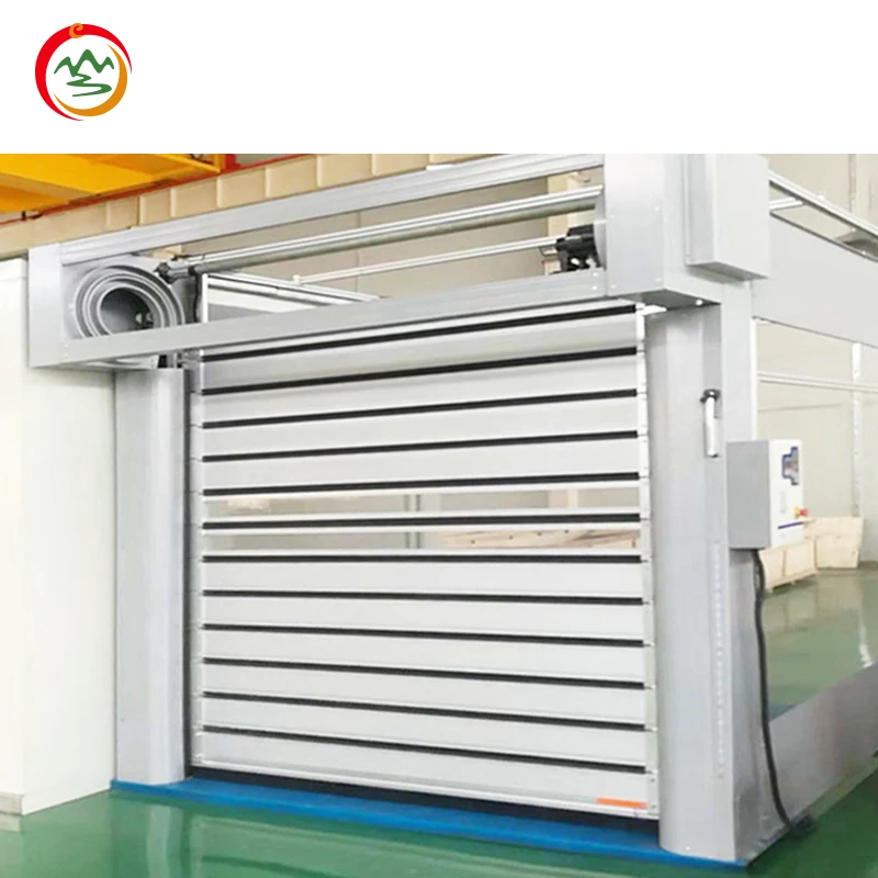 

Hard Material Metal Garage Door Industrial Fast Spiral Aluminum Door