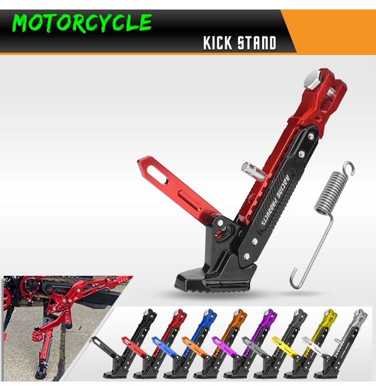 18-24 CM Universeller Motorrad-Seitenständer Verstellbarer Parkständer Halterung Seitenstütze für Dirt Bike Motorrad Zubehör – Detail 3